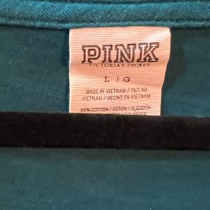 Ladies Pink tshirt long sleeve Large